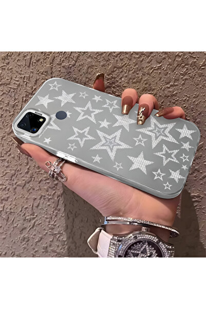 Hontinga حافظة هاتف متوافقة مع هاتف Realme C25S، حماية للكاميرا، ظهر صلب مضاد...