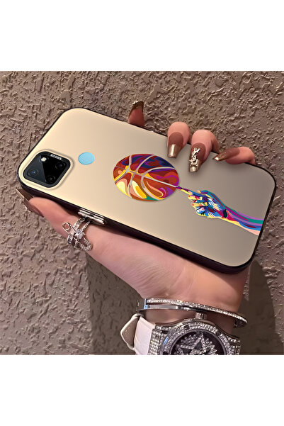 Hontinga حافظة هاتف متوافقة مع هاتف Realme C21Y/C25Y، حماية للكاميرا، ظهر صلب...