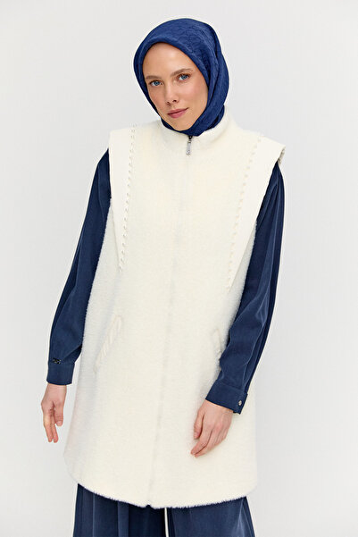 Setrms İncili Peluş Yelek