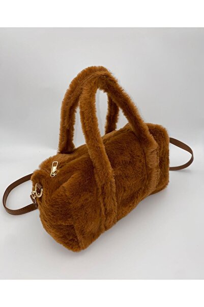Zealous Kadın Askılı Kürklü Peluş Çapraz Çanta