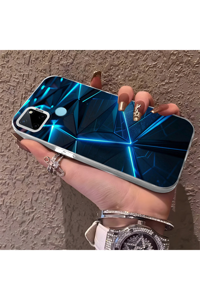 Hontinga حافظة هاتف متوافقة مع هاتف Realme C21Y/C25Y، حماية للكاميرا، ظهر صلب...