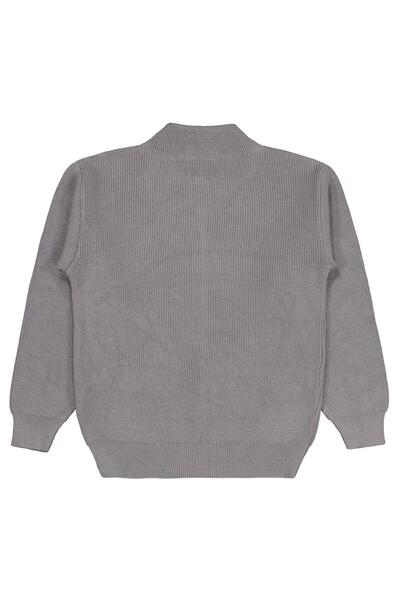 Civil Boys Cardigan cu buzunar cu fermoar pentru 6-9 ani - Gri 7-8 ani