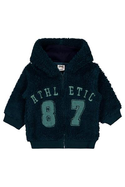 Civil Baby Kuzu Athletic Embroidered 6-18 Months Cardigan - Green 9-12 Months