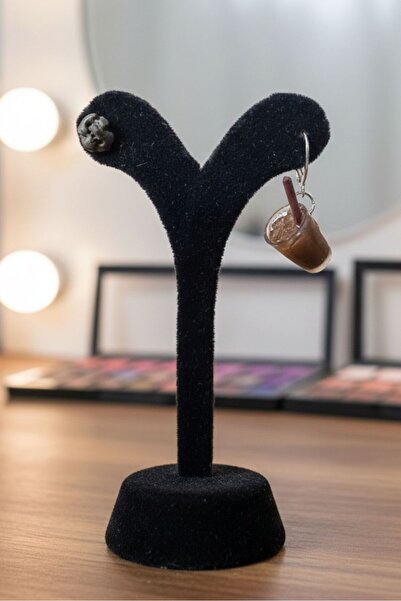 Uretti - Pınar 2572 9182 Handmade Special Design Cookie Cola Earrings