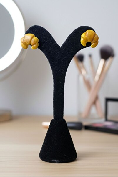 Uretti - أقراط بينار 2572 9540 مصنوعة يدويًا على شكل كرواسون