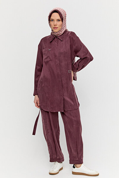 Setrms Düğmeli Pamuklu İkili Takım