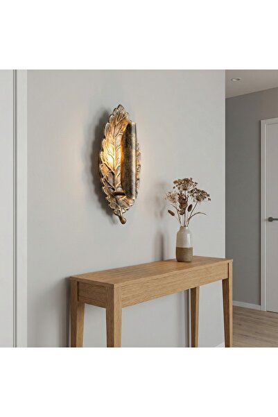 MOİRA ديكور، G/9 مع قاعدة، مصباح جداري عتيق بتصميم ريفي للديكور، مصباح حائط لغرفة المعيشة وجانب السرير، طراز ROOT-16080-M