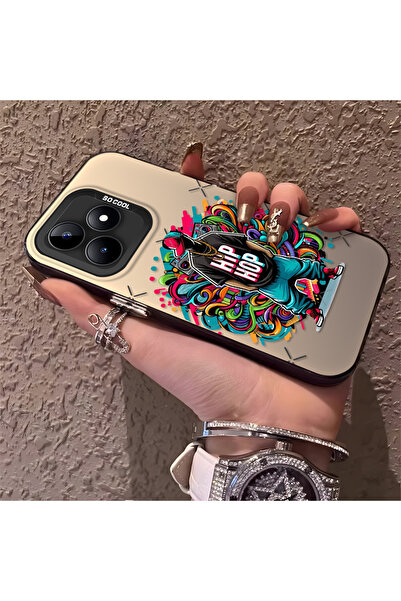 Hontinga جراب هاتف ريلمي نوت 50 4G متوافق مع حماية الكاميرا، غطاء خلفي صلب مض...