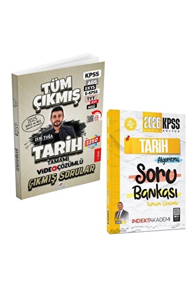 Dizgi Kitap 2026 Kpss Tarih Video Çözümlü Çıkmış Sorular ve İndeks Akademi Al...