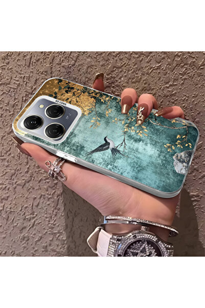 Hontinga حافظة هاتف متوافقة مع تكنو سبارك 20 برو 5G مع حماية للكاميرا وظهر صل...