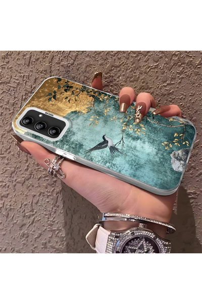 Hontinga حافظة هاتف متوافقة مع هاتف سامسونج جالاكسي A14 4G، حماية للكاميرا، ظ...