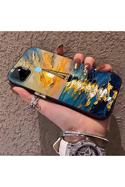 Hontinga حافظة هاتف متوافقة مع Realme C21Y/C25Y، حماية للكاميرا، ظهر صلب مضاد...