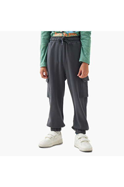 Juniors Boys Joggers with Pockets - Cotton - Pull On