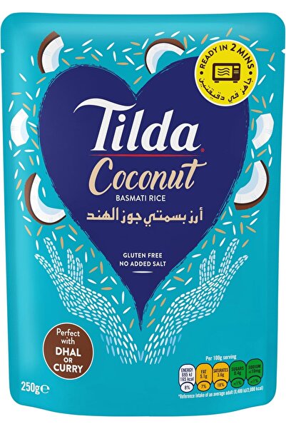 Tilda Coconut Basmati Rice, 250g (2 min - Microwave)