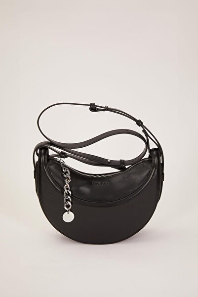 Levidor حقيبة كتف باجيت مع إكسسوارات سلسلة سوداء