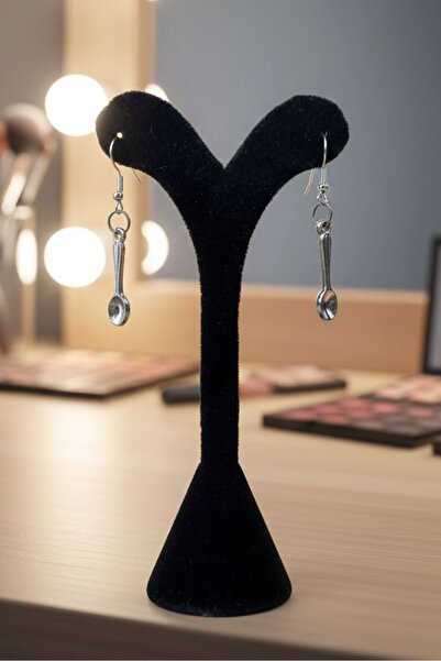 Uretti - Pınar 2572 9910 Handmade Spoon Figured Earrings