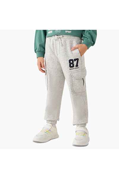 Juniors Printed Cargo Joggers with Pockets