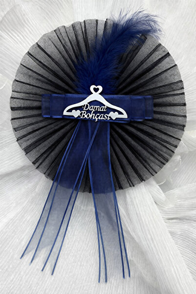 ZEYMERADE Navy Blue Groom's Trunk Ornament, 5 Plexiglass Pieces, Bridal Dowry Wedding Engagement Gift Convoy Suitcase Trunk Henna