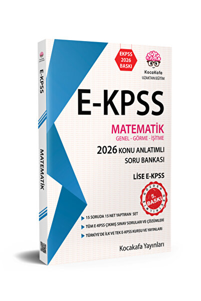 Kocakafa Yayınları EKPSS Ortaöğretim Matematik Konu Anlatımlı Soru Bankası Ge...