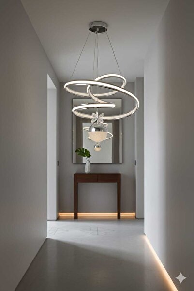 CanAydınlatma Büyük Kaos Model 3 Renk LED Avize (Beyaz Sarı Günışığı)