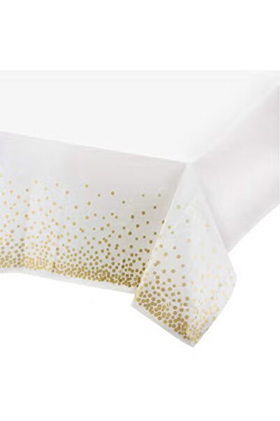 Generic مفرش طاولة حفلات للاستخدام مرة واحدة، قطعتان، مفرش طاولة مستطيل الشكل...