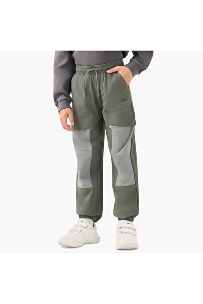 XYZ Boys Joggers with Panel Detail - Nylon - Drawstring Waist