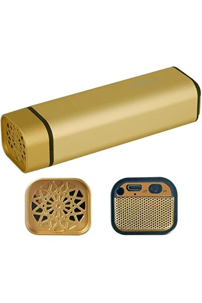 NO BRAND مبخرة بخور كهربائية قابلة لإعادة الشحن تعمل بمنفذ USB (ذهبي) | مبخرة عود محمولة