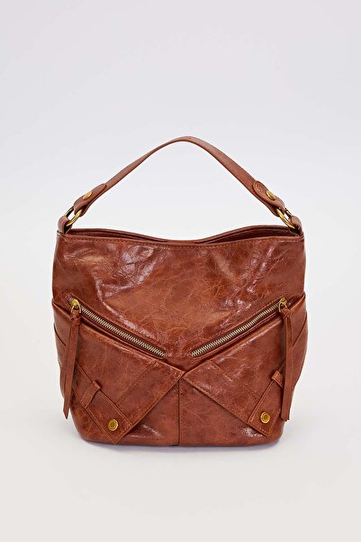 Levidor Dark Brown Pocket Look Handbag