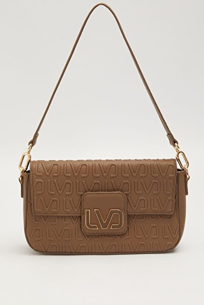Levidor Camel Lvd Textured Shoulder Bag