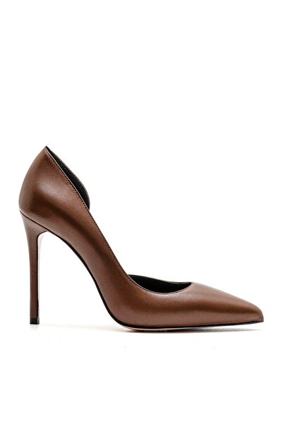 Sofia Baldi Fenes Brown Genuine Leather Women's Stiletto & Evening Dress