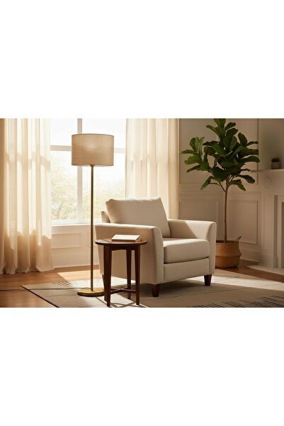 ABAJUR EVİM farel gold ayaklı lambader