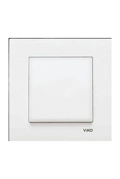 VİKO Anahtar Işıklı Light Beyaz Karre Aç Kapa