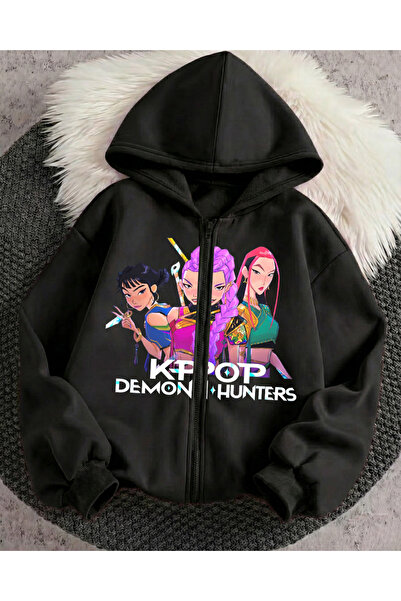 Touz Moda Young Kpop Demon Hunters 3-Thread Thick Sweet Cardigan