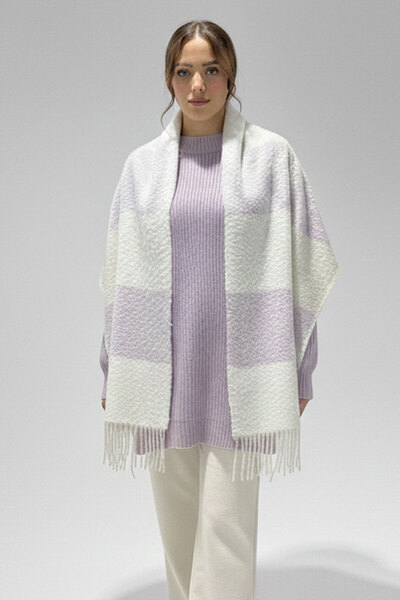 Bigdart Women's Soft Textured Thick Shawl Scarf 15951 - Lilac