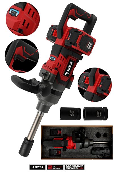 ASSUR 21V Çift Akülü 15 Pil 3200Nm Somun Sıkma Sökme Çift Bataryalı Bijon Mak...