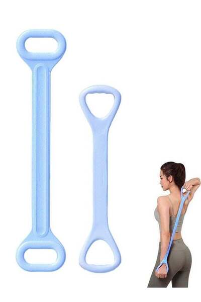 Arabest 2 Pcs Yoga Belt, Thick Natural Latex With Silicone Particles, Ergonomic Design And Relieve Hand Pres