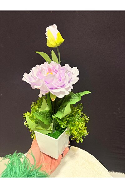 ENG PARTİ DÜNYASI Decorative Artificial Flower Arrangement – White Cobalt Ilı...