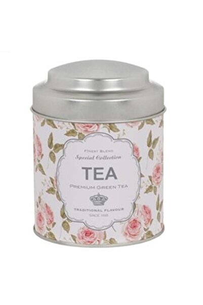 OEM Cutie metalică pentru ceai floral 9 x 11,8 cm