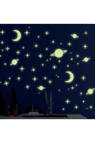 Generic Fluorescent 3D Star Sticker Multicolour 8cm