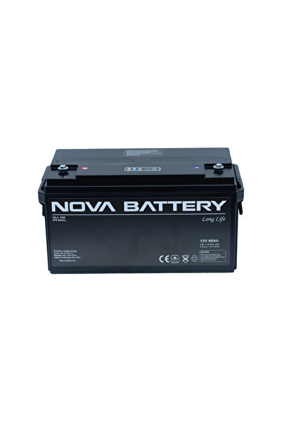 Nova 12V 80AH AGM KURU TİP AKÜ (YENİ ÜRETİM)