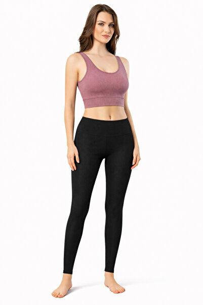 İncili طقم بوستير من قماش التريفيل بلون البرقوق + طقم سروال ضيق أسود من قماش ...