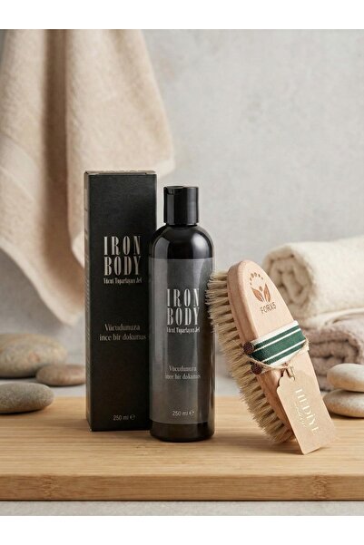 FORX5 IRON BODY VÜCUT TOPARLAYICI JEL & %100 DOĞAL AT KILI FIRÇA HEDİYELİ