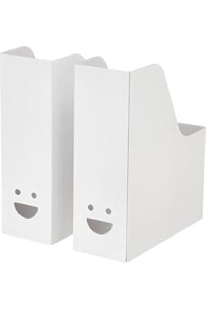 BRF Bezsell Kolix Magazine File Set Cardboard Folder Smiling Face White 15 Pi...
