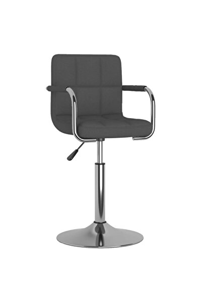 vidaxl Dining Chair Dark Grey Fabric