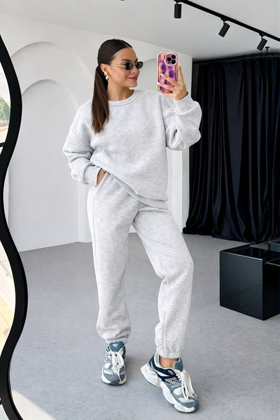 BayBayan ΓΥΝΑΙΚΕΙΟ ΣΕΤ ΦΟΡΜΑΣ 3 ΝΗΜΑΤΩΝ ΣΑΡΝΤΟΝΛΟΥ ΤΥΠΟΥ OVERSIZE