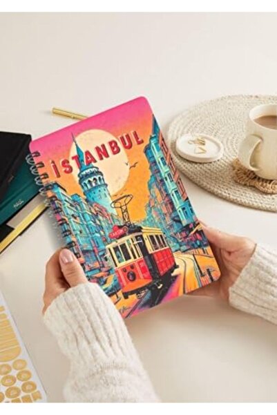 BRF Defyasell Mia Simli Defter İstanbul A5 Yeni Yıl Çizgisiz Spiralli 14x21 c...