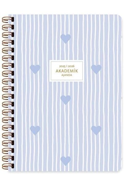 BRF BezSell 16 * 23 مفكرة أكاديمية حلزونية - Blue Heart 1027645
