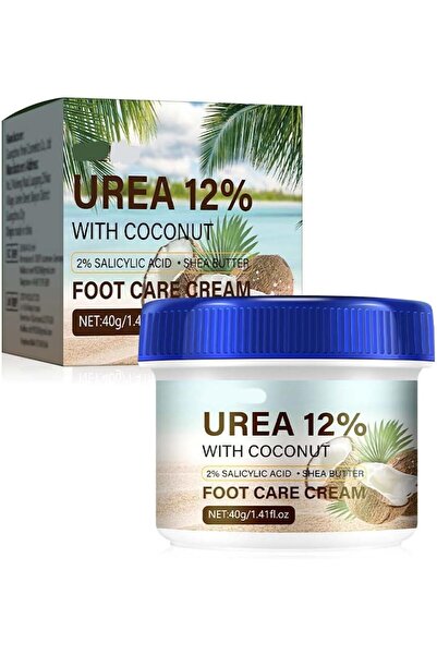 Yelajoy كريم يوريا للقدمين، كريم لإصلاح تشققات الكعبين مع 2% حمض وزيت جوز اله...