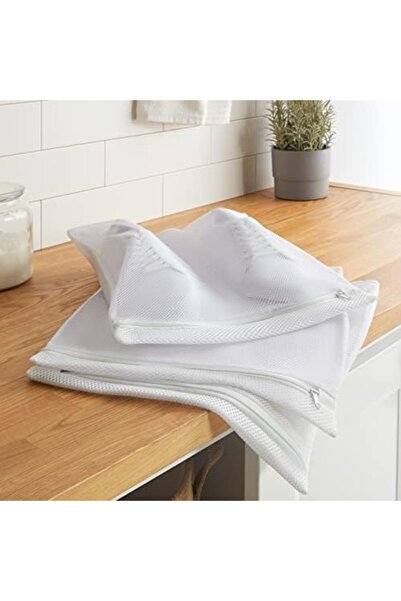BRF Bezsell 3-Piece White Color Shoe Washing Net Set 1027645