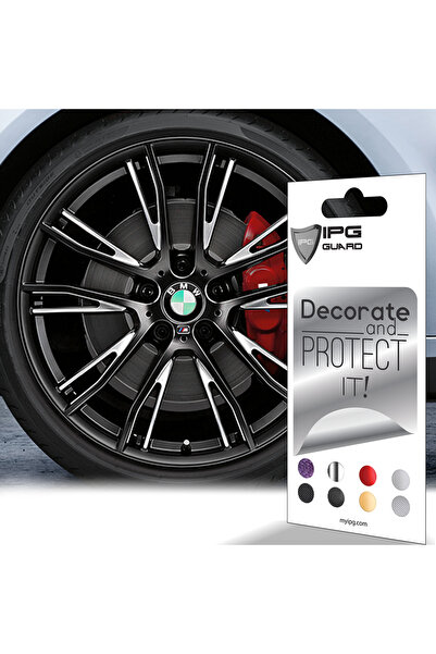 Ipg BMW Jant Göbeği için Dekoratif Logo Sticker Seti (39 mm / 68 mm) – 8 Adet